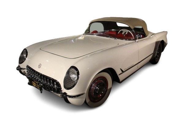 1953 White Chevrolet Corvette