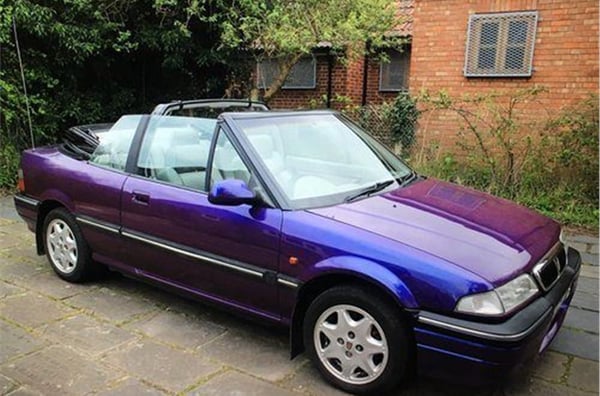 purple rover 216 coupe