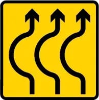 9-Sharp-bends-ahead-where-traffic-is-diverted