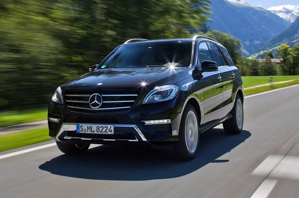 Black Mercedes Benz ML350