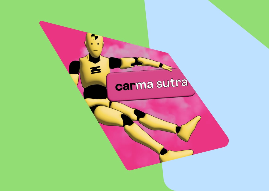 Illustration Of Crash Dummy Card Game Carma Sutra