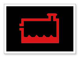 Coolent Levels Warning Light Symbol