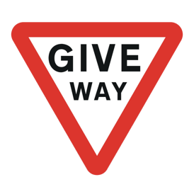 Give way Transparent