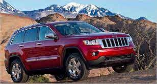 Red Jeep Grand Cherokee