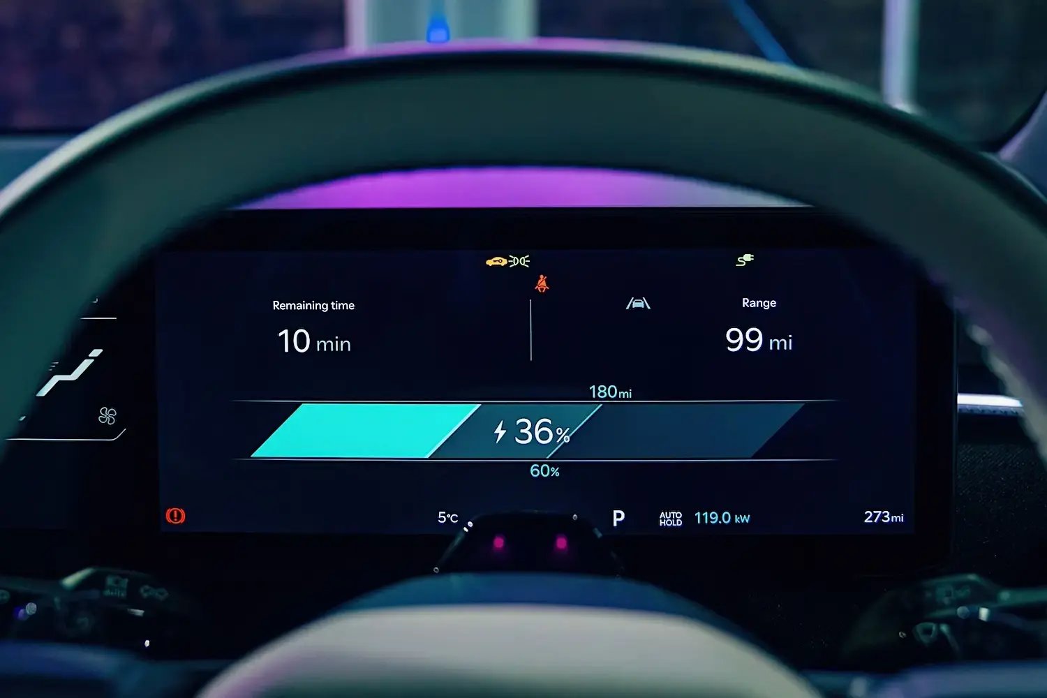 Kia-EV4-dashboard-range-info