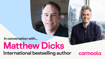 Cover image showing Matthew Dicks and Aidan Rushby