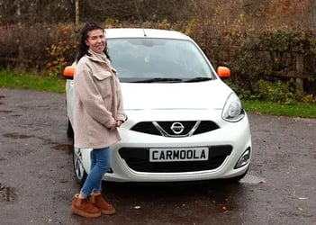 Natalie Manchester car finance customer with her car