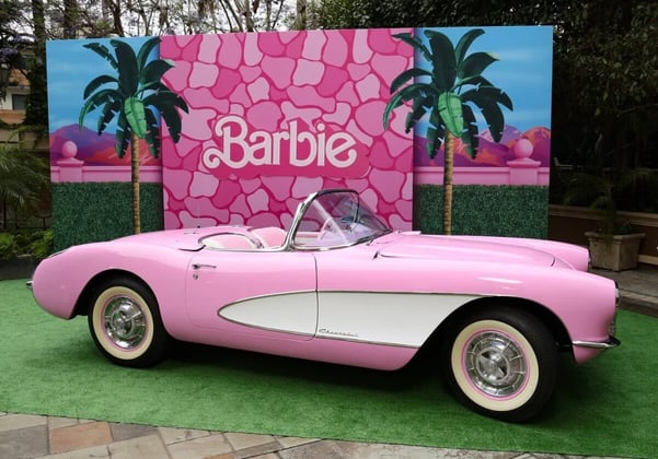 Pink Barbie Corvette