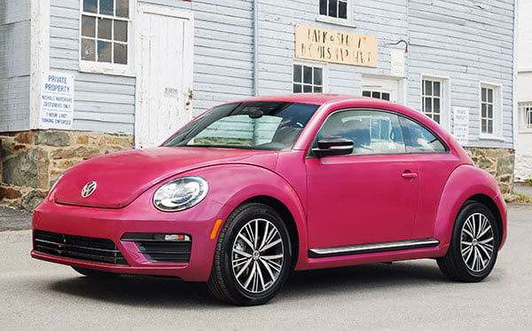 Pink Volkswagen Beetle