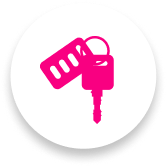 Pink keys circle