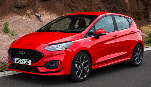 Red Ford Fiesta