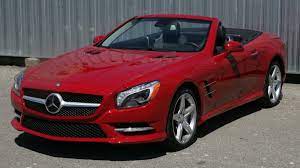 Red Mercedes-Benz SL550 Convertible