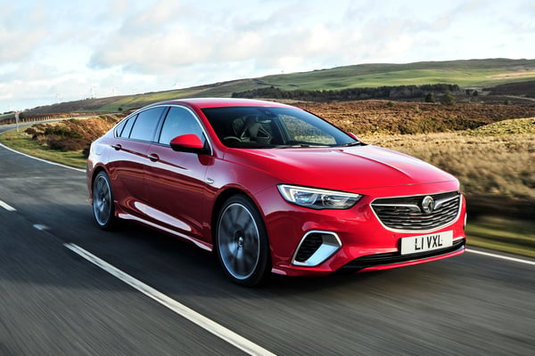 Red Vauxhall Insignia Grand Sport