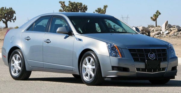 Silver Cadillac CTS