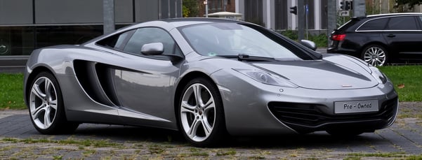 Silver McLaren MP4-12C