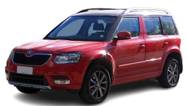 Red Skoda Yeti