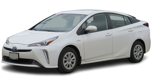 White Toyota Prius-1