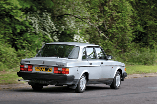 Grey Volvo 240