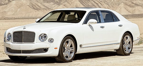 White Bentley Mulsanne