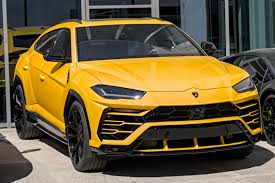 Yellow Lamborghini Urus