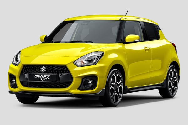 Yellow Suzuki Swift Sport