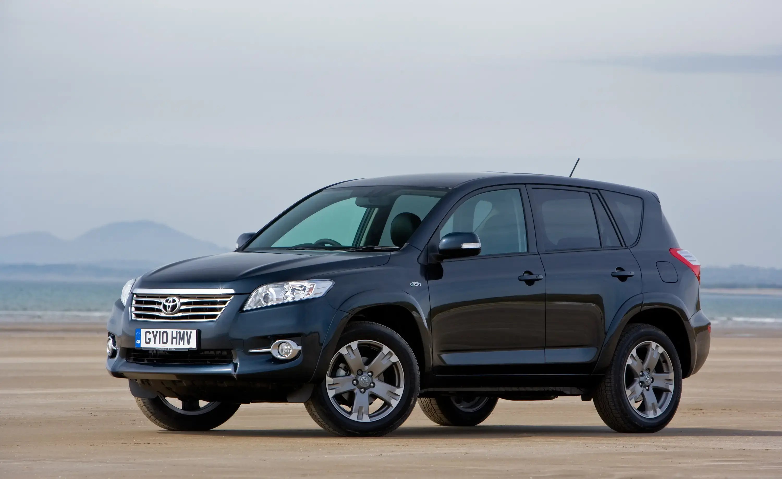 black-Toyota-RAV4-parked