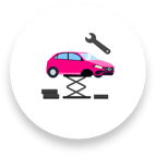 car repair circle icon
