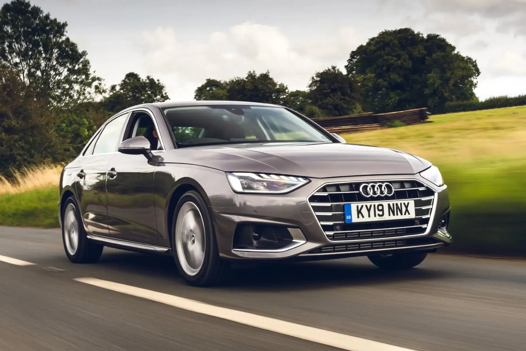 grey-Audi-A4-dynamic-front