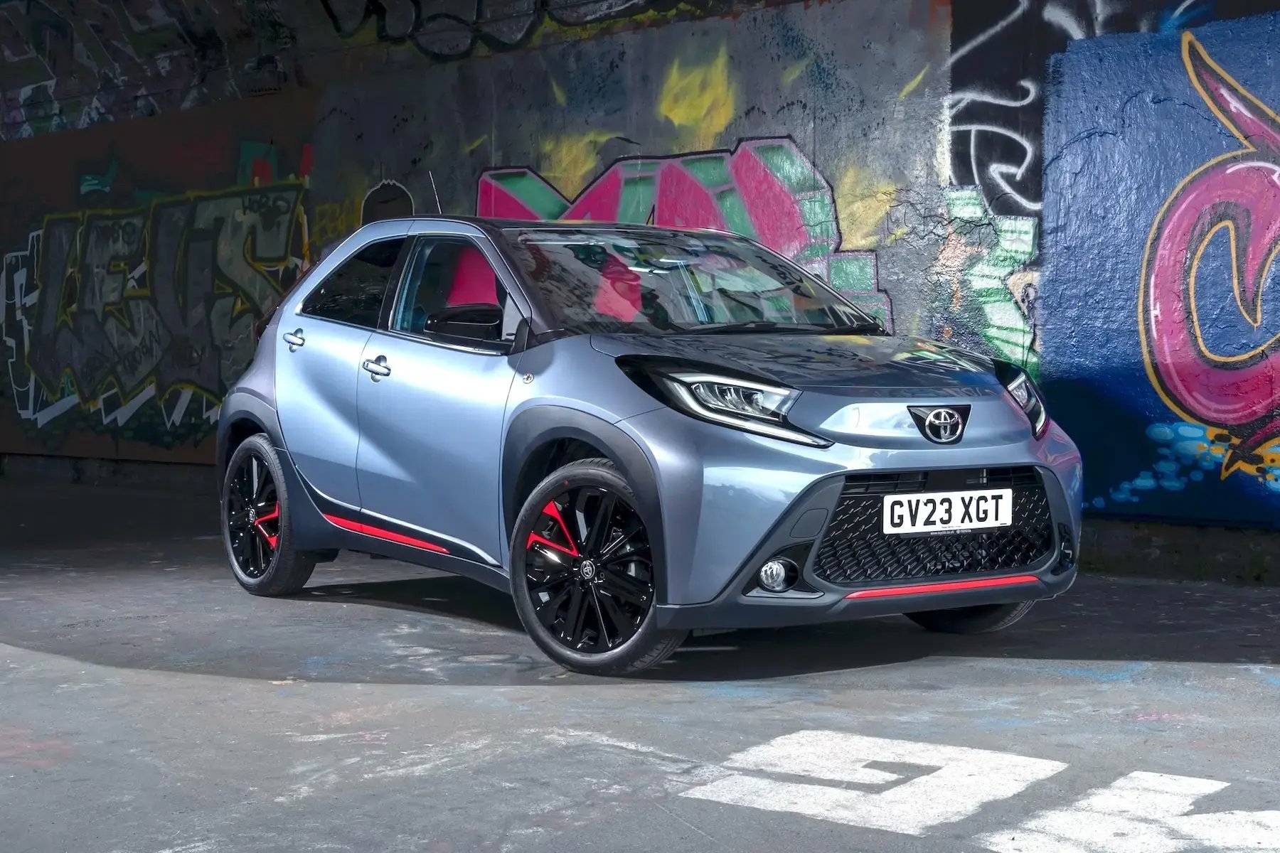 grey-Toyota-Aygo-X-parked