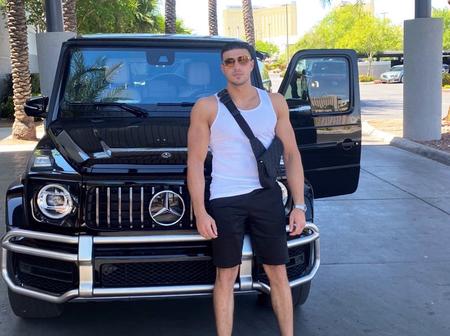 Tommy Posing In Miami with A Mercedes-Benz G550