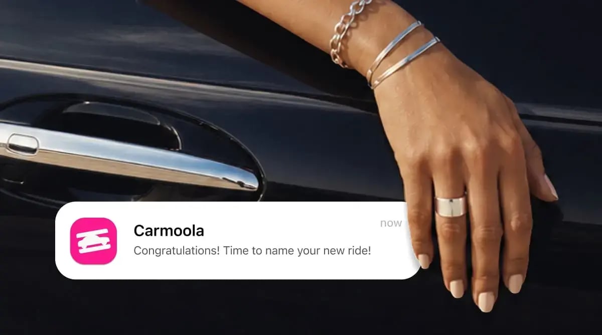 notification for new car waiting