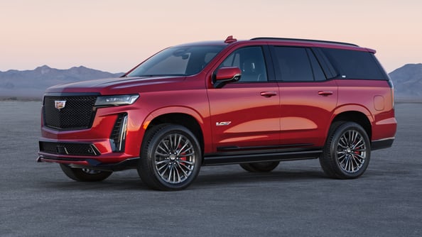 Cadillac escalade in red