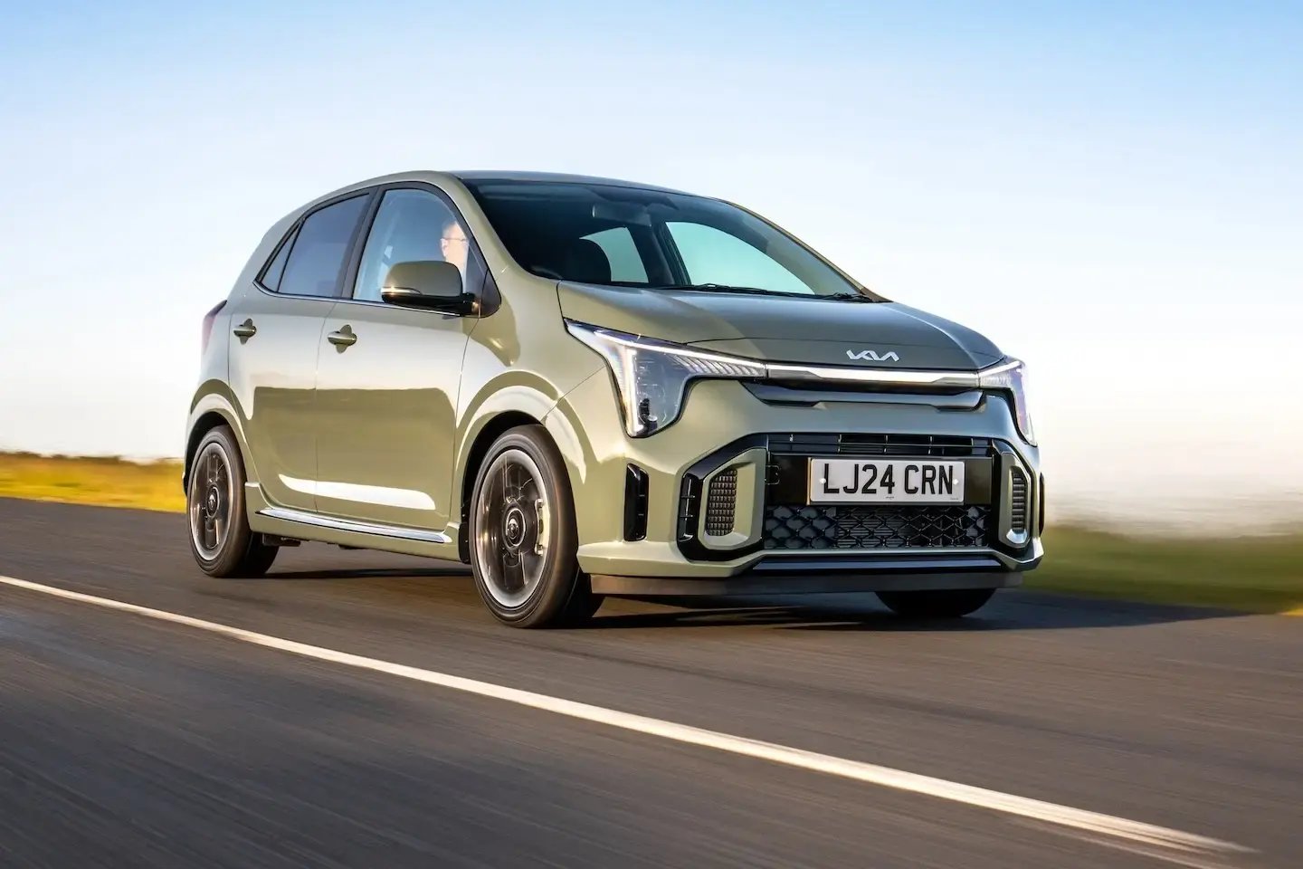 olive-green-Kia-Picanto-dynamic