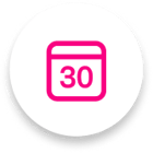 pink 30 days circle