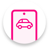pink phone carmoola car circle