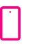 pink phone outlined icon