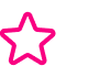 pink star icon outlined