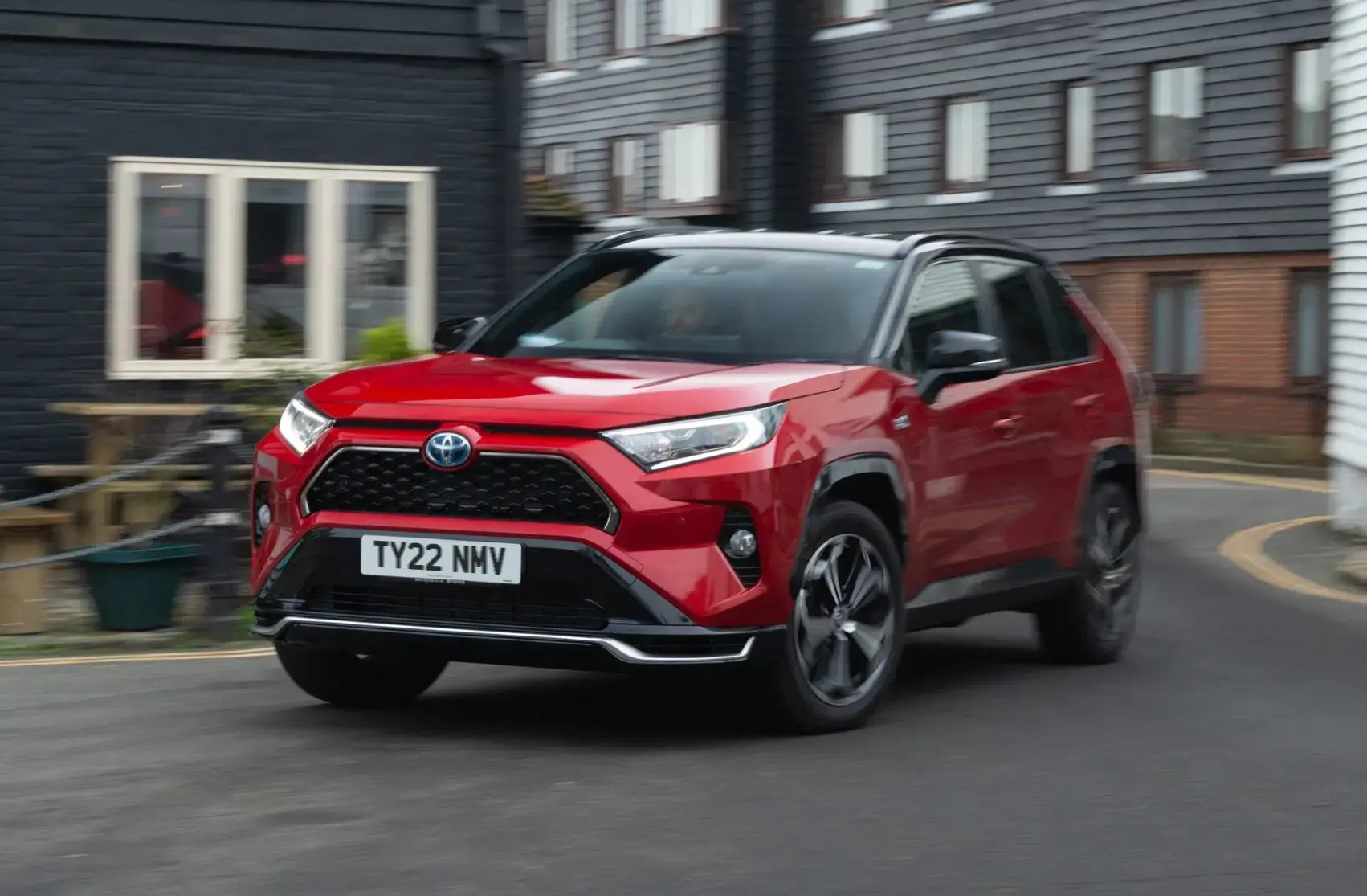 red-Toyota-RAV4-PHEV-dynamic-front