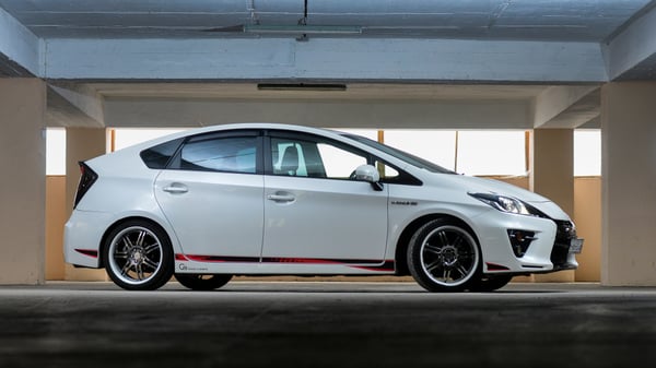 Toyota Prius in white