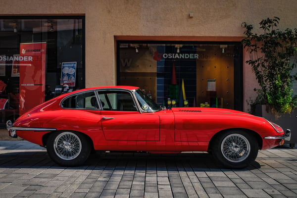 Red Jaguar E-Type