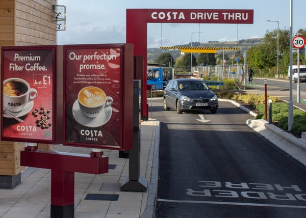 Costa Coffee drive thru