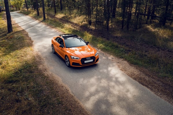 Orange Audi A5