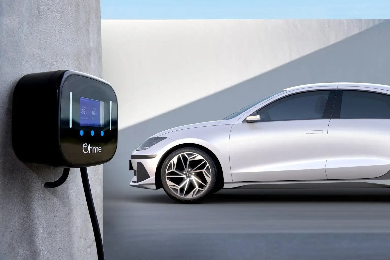 silver-Hyundai-Ioniq-6-charger