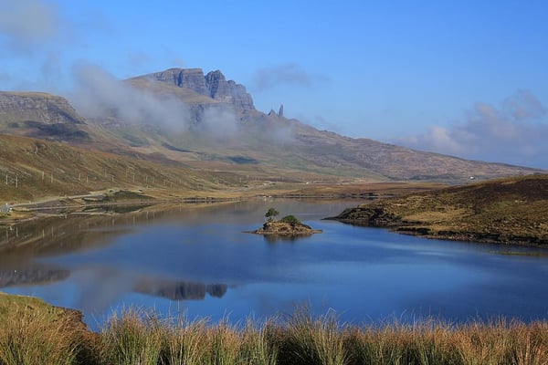 A lake along the A87 route to the Isle of Skye