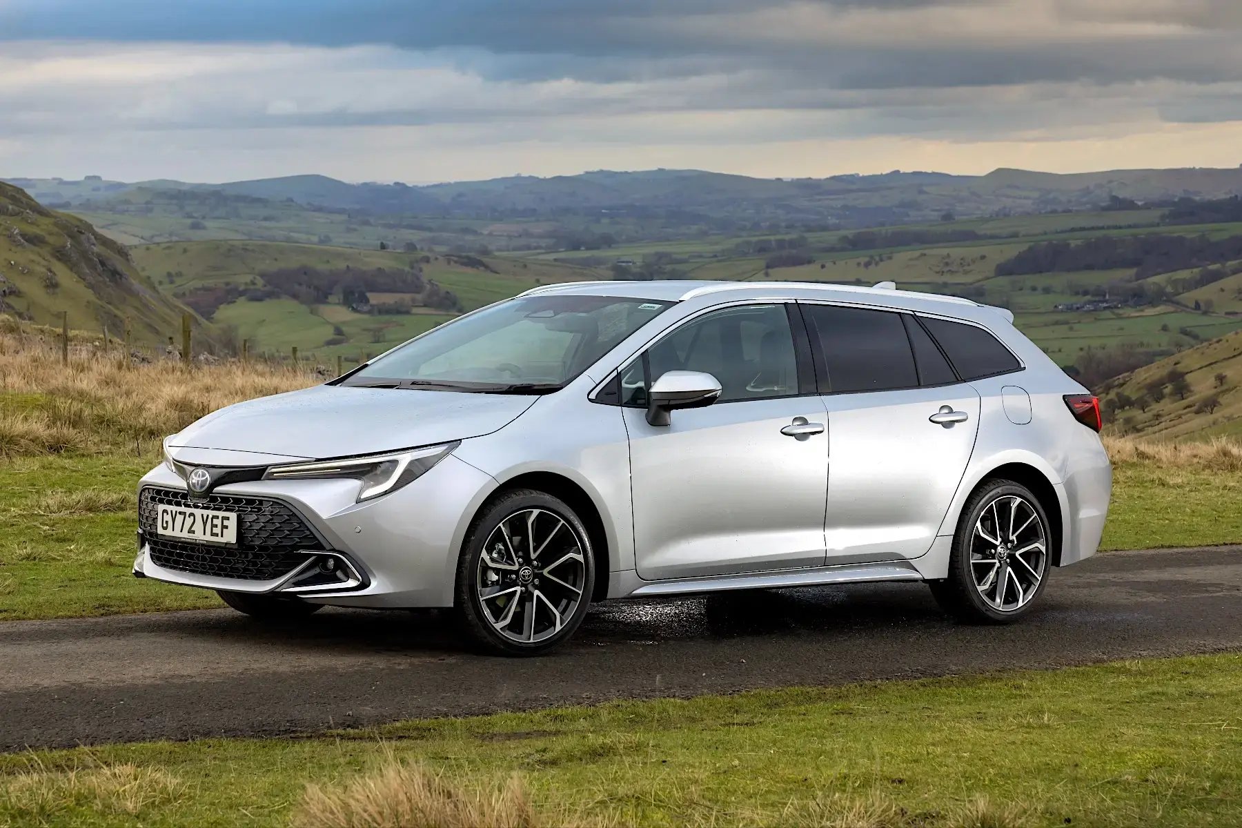 white-Toyota-Corolla-Touring-Sports-side