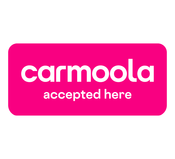 Carmoola accepted here sticker