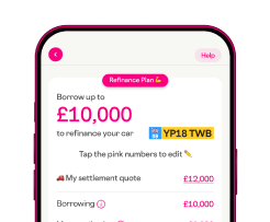 car refinance plan phone screen app