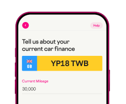 current car finance input phone screen app